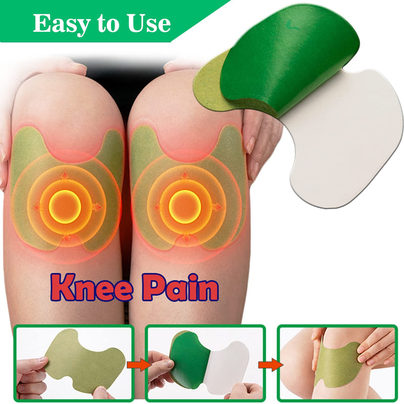 [Australia] - MQFORU Knee Pain Relief Patch, 24 PCS Pain Relief Plaster, Wormwood Knee Sticker Self Adhesive Heat Pads, Promote Blood Circulation, Relieve Muscle/Joint/Neck/Arthritis/Knee Pains, Fast Acting 