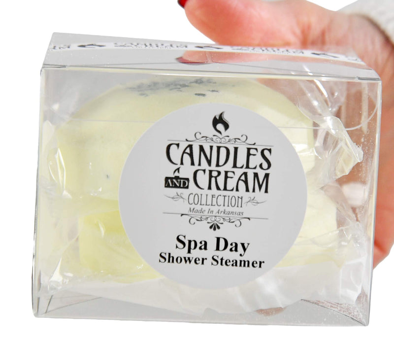 [Australia] - Candles and Cream Spa Day Shower Steamer-Aromatherapy & Stress Relief, Restore & Soothe Body-Set of 2 