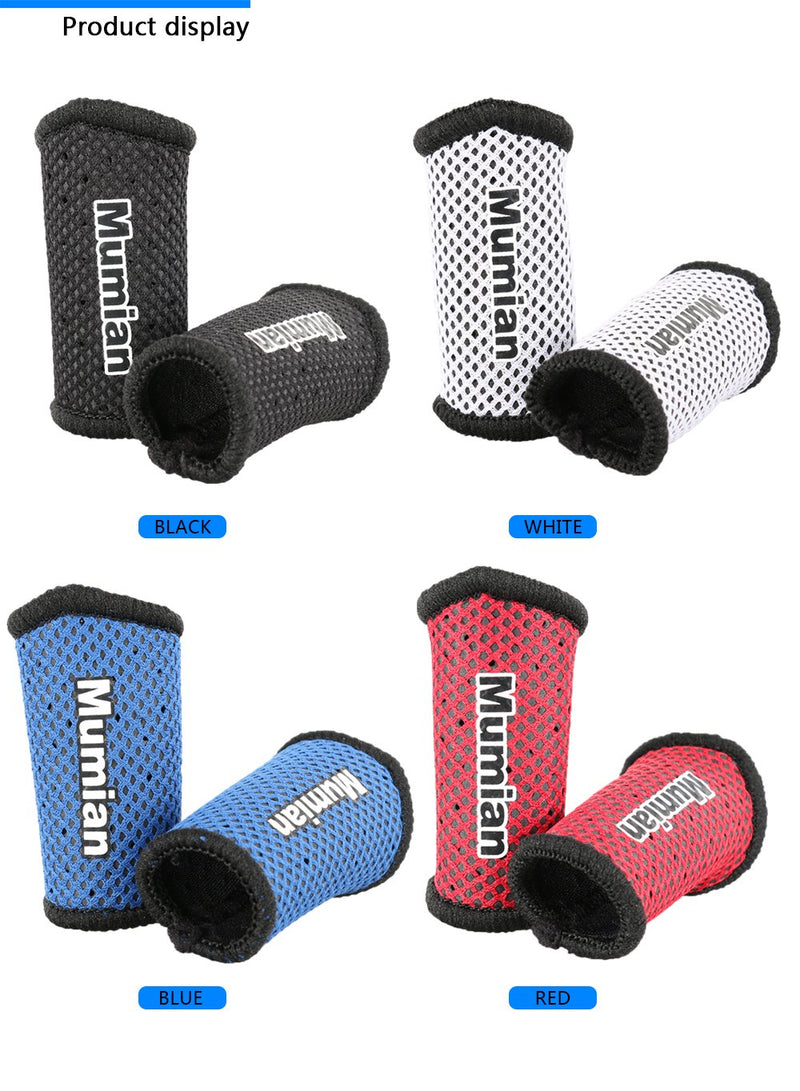 [Australia] - Sports Elastic Finger Sleeves Support Thumb Brace Protector Breathable Elastic Finger Tape for Basketball, Tennis,Baseball, Cycling, Volleyball, Badminton, Boating A71 Black Small 
