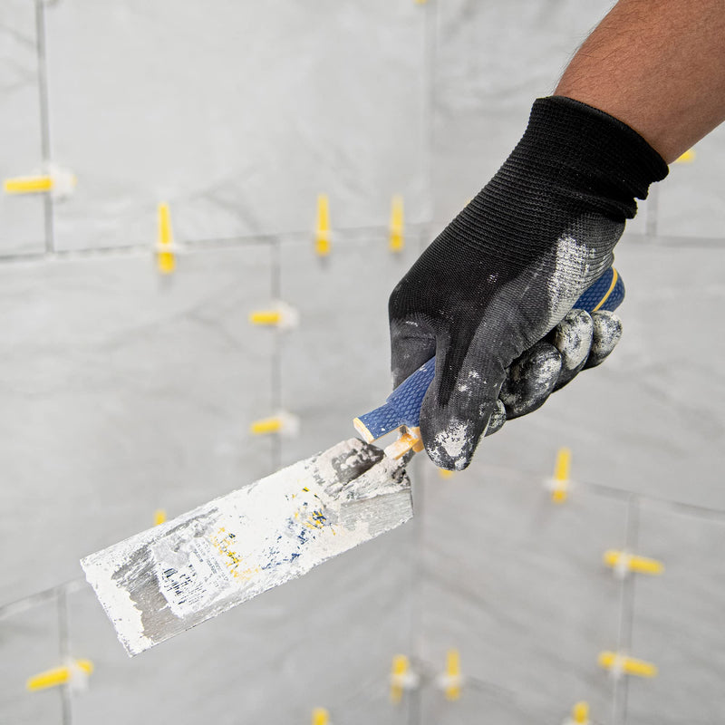 [Australia] - QEP 6 in. x 2 in. Comfort Grip Flat Margin Flooring Trowel with Bucket Hook, Silver (42112) 