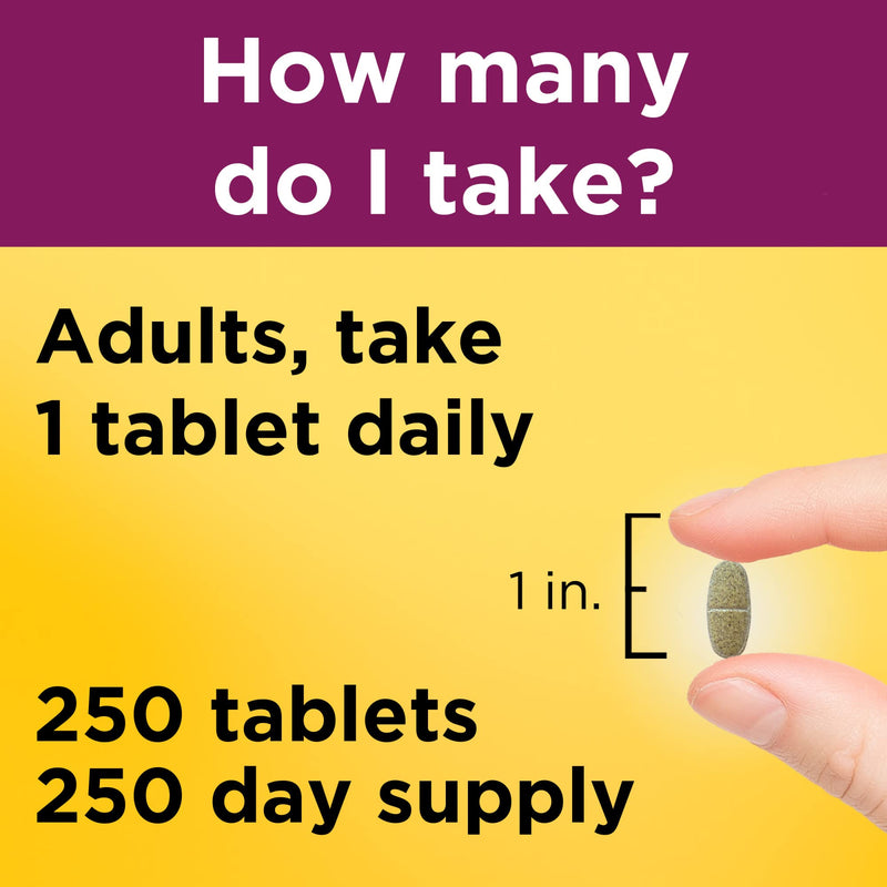 [Australia] - Nature Made Prenatal Multivitamin with Folic Acid, Dietary Supplement For Daily Nutritional Support, 250 Tablets, 250 Day Supply 250 Count (Pack of 1) 