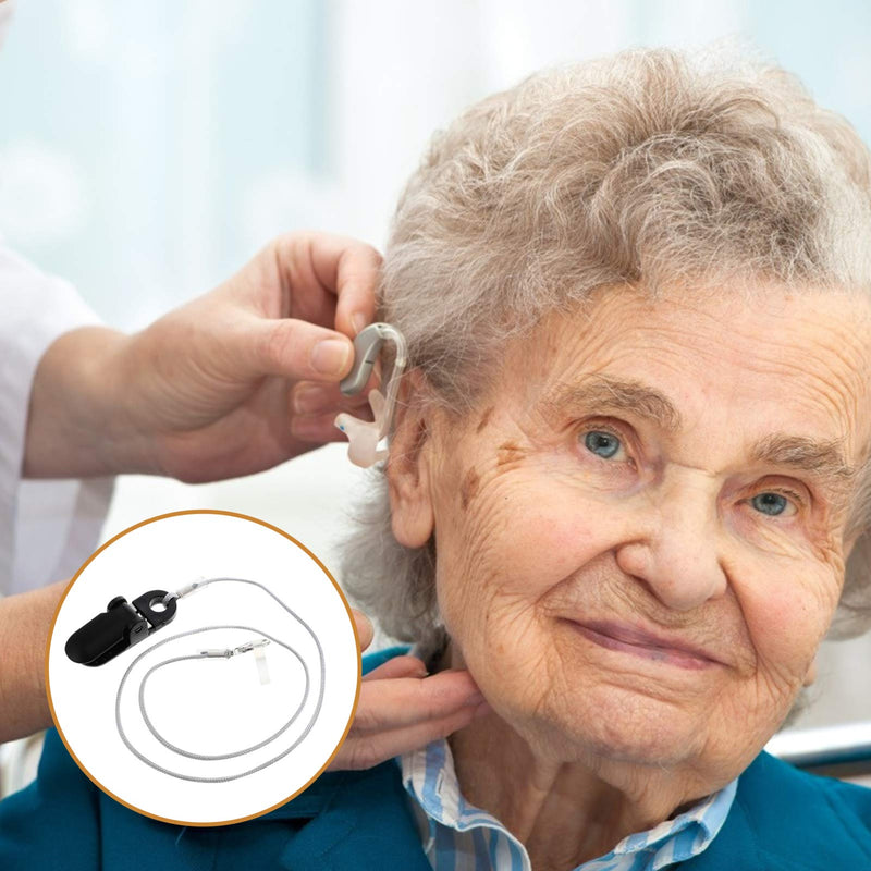 [Australia] - iplusmile Hearing Aids Clip and Anti- Lost Lanyard Keepers Hearing Aids Holder Straps for Adults Seniors Hearing Instruments 