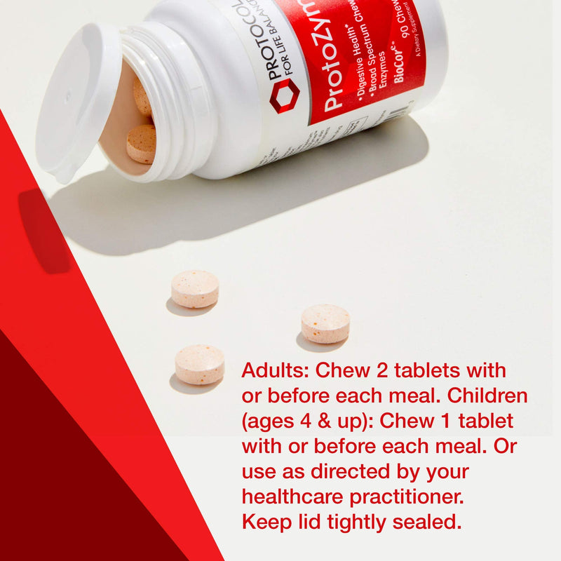 [Australia] - Protocol ProtoZymes - Digestive Enzymes, Broad Spectrum - Children, Adults - 90 Berry Chewables 