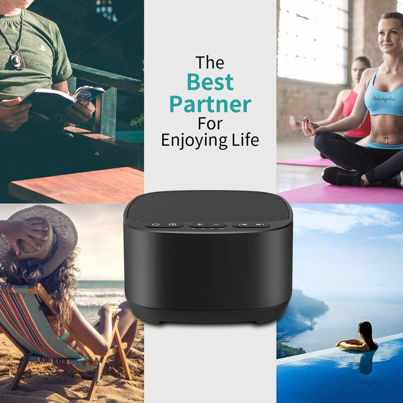 [Australia] - Magicteam Sleep Sound White Noise Machine with 40 Natural Soothing Sounds and Memory Function 32 Levels of Volume Powered by AC or USB and Sleep Timer Sound Therapy for Baby Kids Adults … 