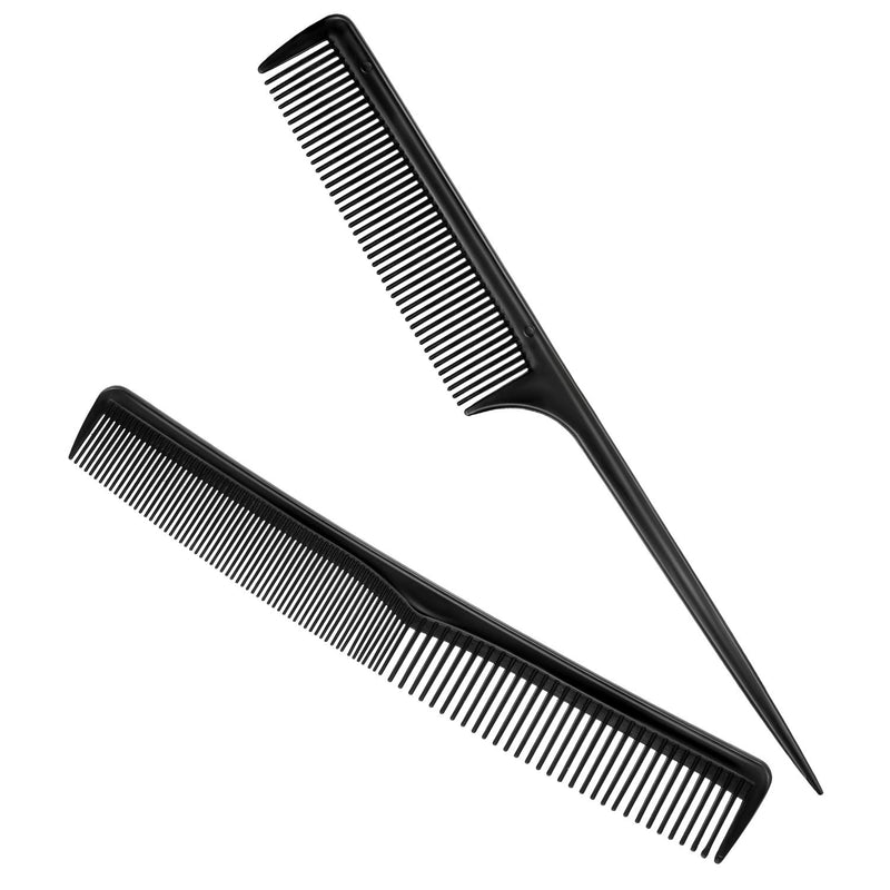 [Australia] - 6 Pieces Salon Barber Capes Set Hair Cutting Hairdresser Stylists Capes with Adjustable Snap Closure Neck Duster Brush and Combs (Color Set 1) Color Set 1 