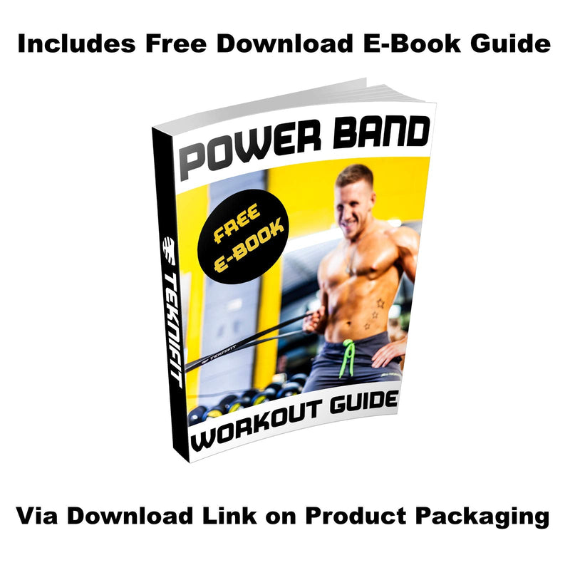 [Australia] - Teknifit Resistance Band - Single Pull Up Power Band - Full Body Workout and Home Fitness Solution - Inc FREE Exercise Guide Download Red (Light) 
