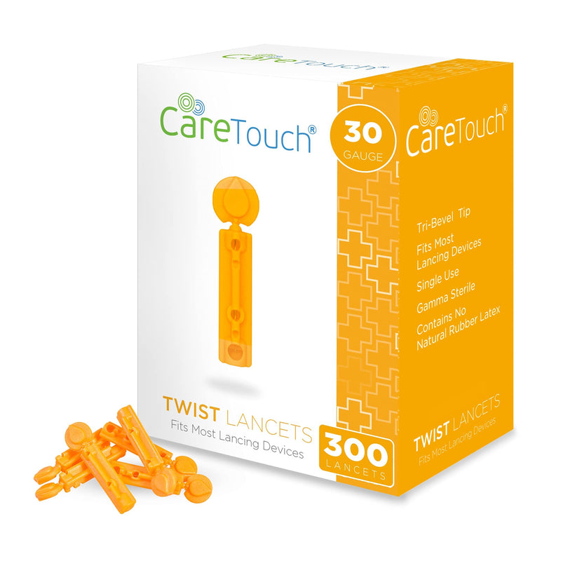 [Australia] - Lancets for Diabetes Testing - 30 Gauge Diabetic Lancets for Blood Testing and Glucose Testing - Fits Most Lancing Devices - Sterile, Single Use 30g Blood Sugar Lancets - 300 count 300 count - Single-Color 