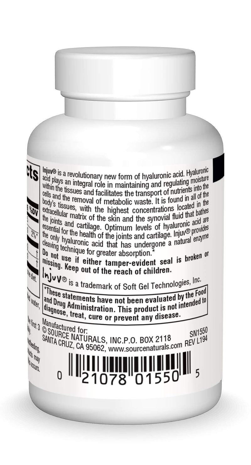 [Australia] - Source Naturals Hyaluronic Acid Injuv 70mg - 60 Capsules 