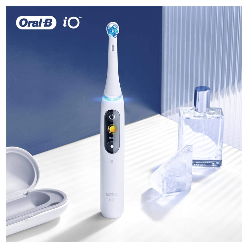 [Australia] - Oral-B iO Ultimate Clean Electric Toothbrush Head, Twisted & Angled Bristles for Deeper Plaque Removal, Pack of 2, White 2 Pack 