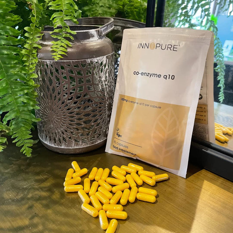[Australia] - CoQ10 Pure Coenzyme Q10 100mg, Naturally Fermented, Vegan Society Approved, 90 Capsules, Made in The UK by Innopure (Packaging May Vary) 
