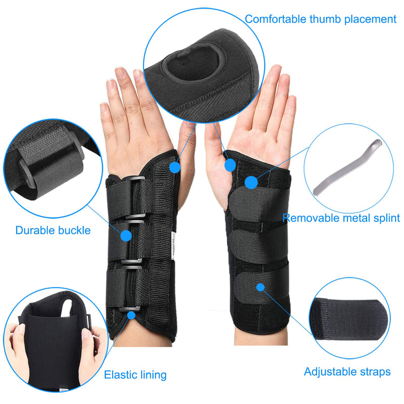 [Australia] - TANDCF Wrist Brace for Carpal Tunnel,Adjustable Night Wrist Support Brace with Splints Left Hand For Women & Men,Suitable For Injuries,Arthritis,Wrist Pain,Sprain,Sports(LH/Large/X-Large) 