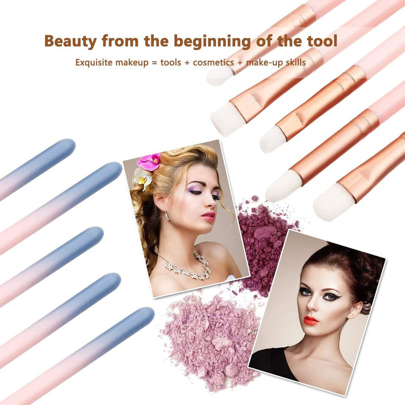 [Australia] - Makeup Brush Sets - 12 Pcs Makeup Brushes for Foundation Eyeshadow Eyebrow Eyeliner Blush Powder Concealer Contour Pink 