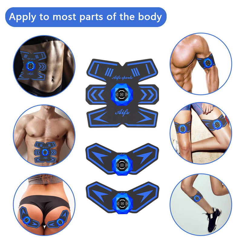 [Australia] - SPORTCDIA Abs Stimulator Ab Stimulator Rechargeable Ultimate Abs Stimulator for Men Women Abdominal Work Out Abs Power Fitness Abs Muscle Training Workout Equipment Portable 