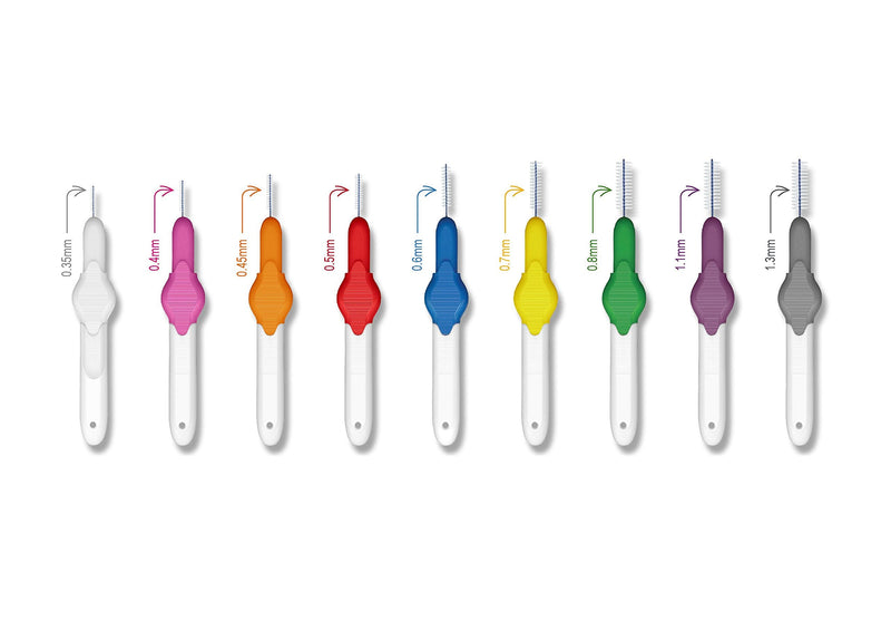 [Australia] - Stoddard Icon Interdental Brush - 0.45 Orange - 8 per Pack 