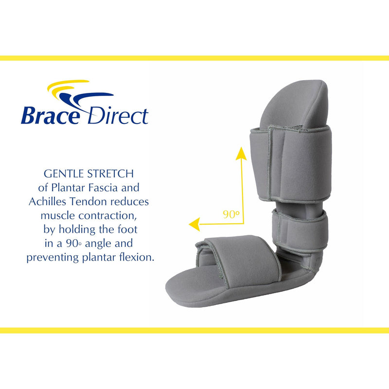 [Australia] - 90 Degree Night Splint - Padded Sleeping Boot for Plantar Fasciitis, Drop Foot, Achilles Tendinitis - Stretching and Immobilizer- Left or Right Foot - Men or Women PDAC L4396/L4397 by Brace Align S 