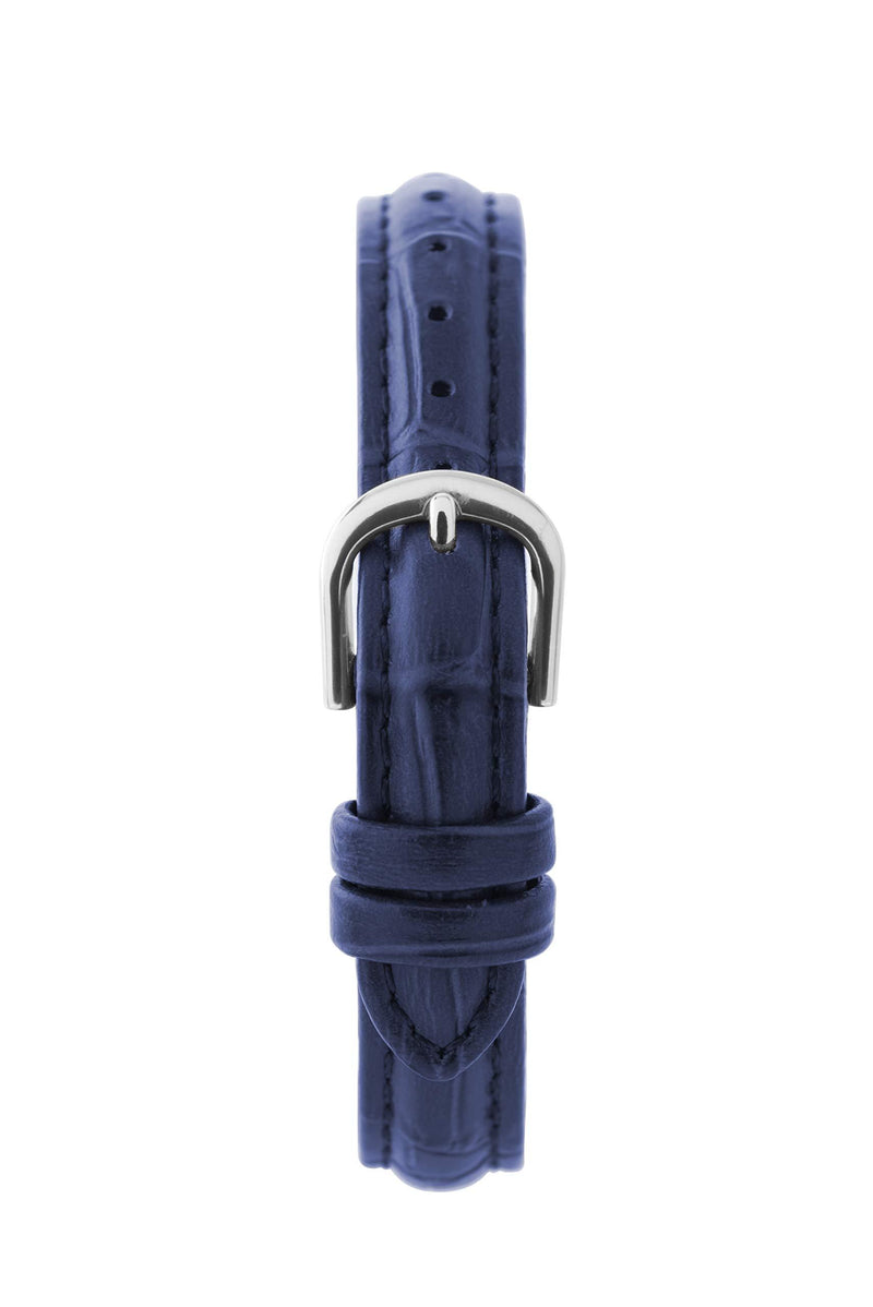 [Australia] - Sekonda Womens Analogue Classic Quartz Watch with Leather Strap Blue Strap/Silver Case 