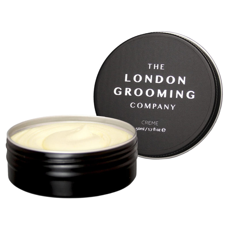 [Australia] - The London Grooming Company Creme for Men - Medium Hold and Low Shine Matte Finish - 50 ml Water Based Men's Hair Product, Easy to Wash Out - Oud Wood Scent 50 ml (Pack of 1) 