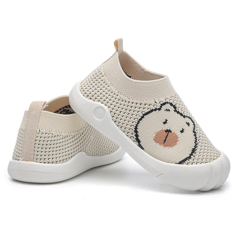 [Australia] - woorooroo Baby Boys&Girls Shoes Baby Walking Shoes First Walking Shoes Infant Sneakers Crib Shoes for Baby Non-Slip Breathable Shoes 6 9 18 Months 6-12 Months Infant Apricot21004 