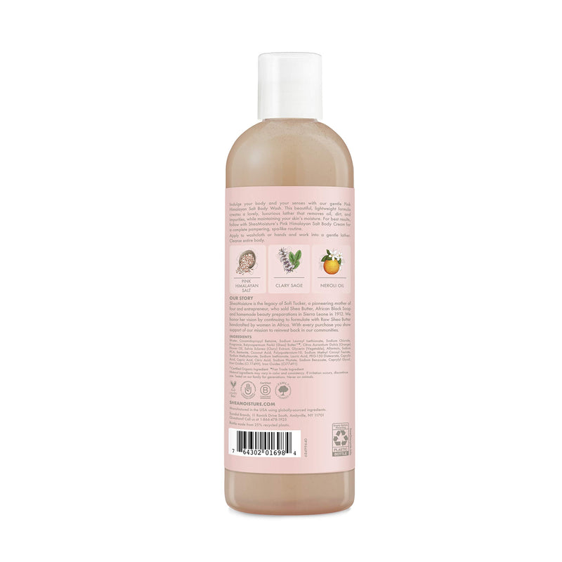 [Australia] - SheaMoisture Relaxing Body Wash All Skin Types Cruelty Free Skin Care Made with Fair Trade Shea Butter, Pink Himalayan Salt, Sage, 13 Ounce 13 Fl Oz (Pack of 1) 