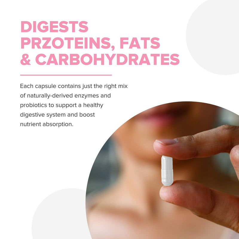 [Australia] - Lumen Naturals Digestive Enzymes Probiotics and Prebiotics - Powerful Enzymes for Digestion - Bloating Relief for Women - Gut Health Supplement - 60 Vegetable Capsules 