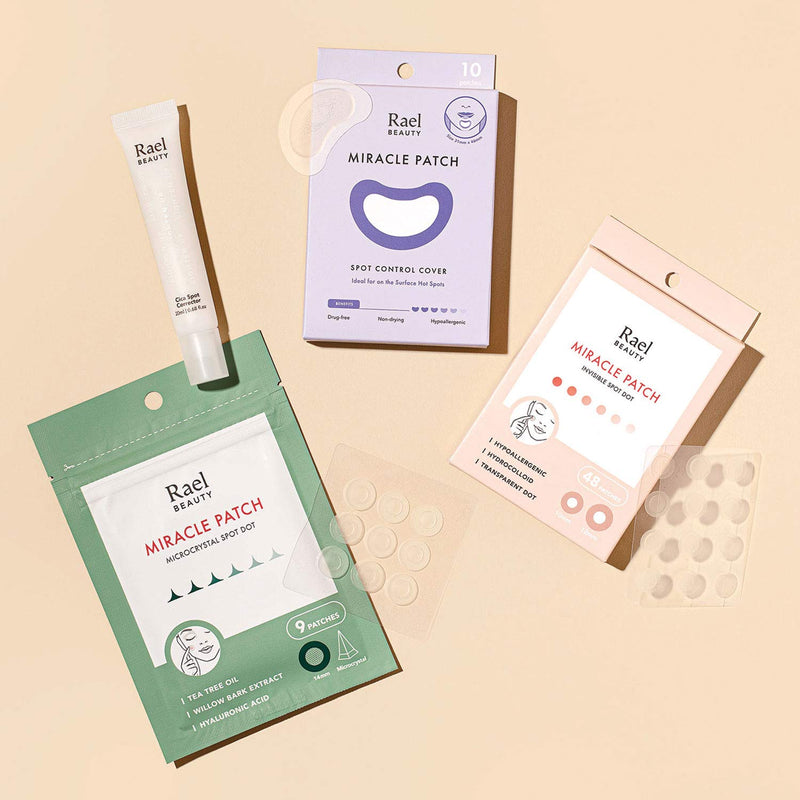 [Australia] - Rael Acne Pimple Healing Patch - Large Spot Control Cover, Long Size, Extra Coverage Acne Patch (10 Count) 