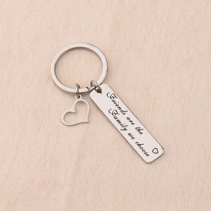 [Australia] - Best Friend Keychain Friends are The Family We Choose Jewelry BFF Friendship Gifts 