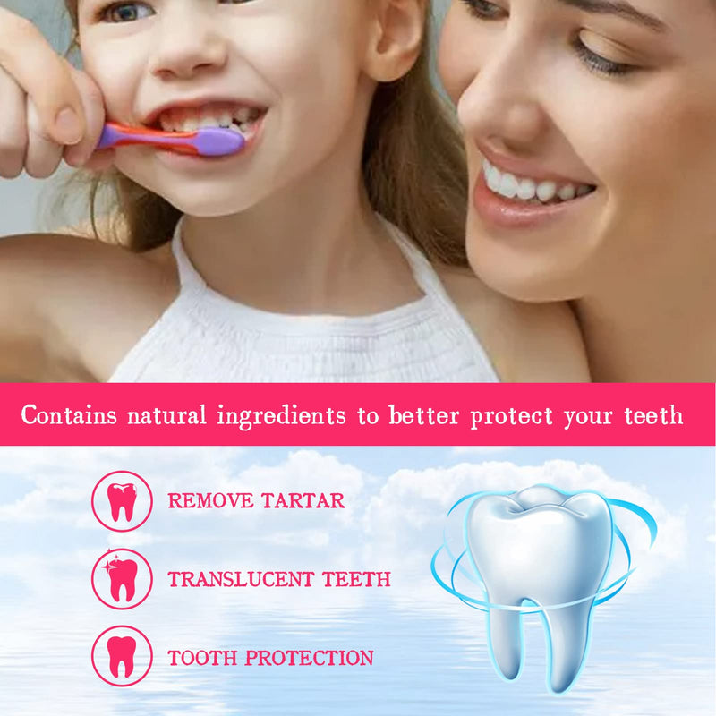 [Australia] - Kids Foam Toothpaste, 60ml Strawberry Flavor Rich Calcium Teeth Whitening Freshen Breath Foam Toothpaste for Kids Teeth 