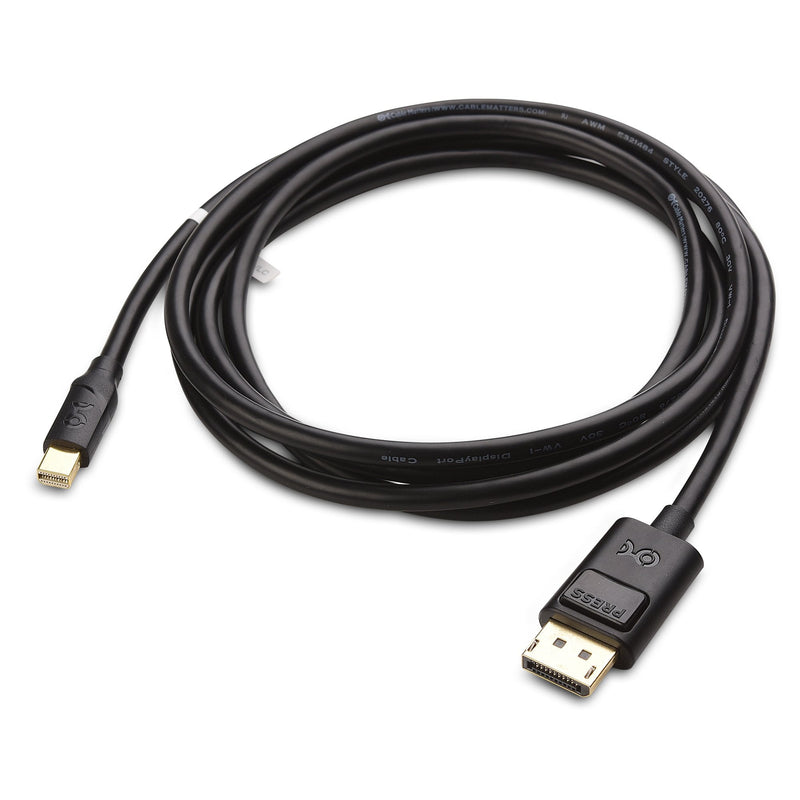 [Australia] - Cable Matters 4K Mini DisplayPort to DisplayPort Cable (DisplayPort to Mini DisplayPort) in Black 6 Feet - 4K 60Hz, 2K 144Hz Monitor Support 