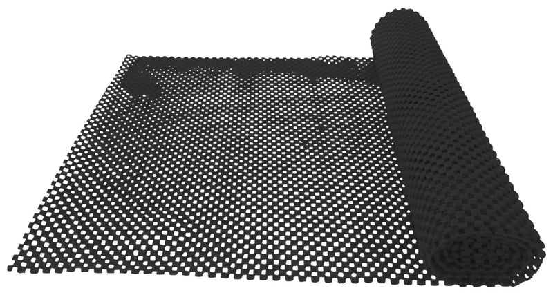 [Australia] - Aidapt Non Slip Waterproof Black Easy to Cut 150x30 cm Fabric Mat. Ideal for use Lining Draws, Shelves , and Work tops 