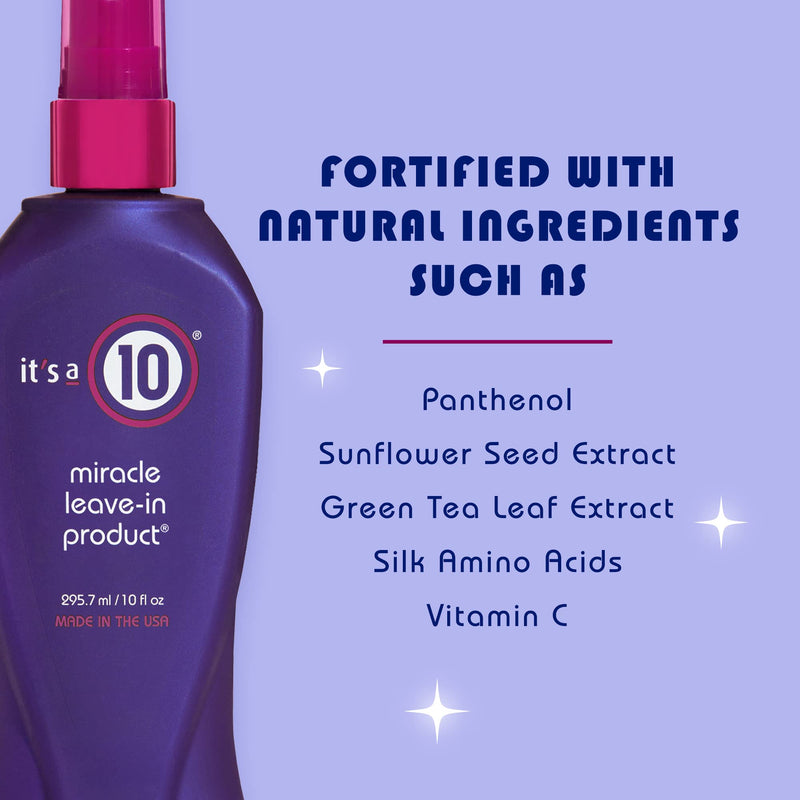 [Australia] - It's A 10 Haircare Miracle Leave-In Conditioner Spray - 10 oz. - 2ct 10 Fl Oz (Pack of 2) 