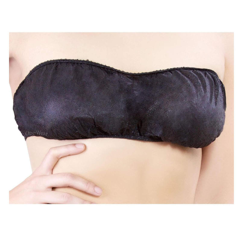 [Australia] - 50 Pack Womens Disposable Vacation Bra Strapless Underwear Individually Wrapped General Size for Beauty Salon, SPA, Spray Tanning 