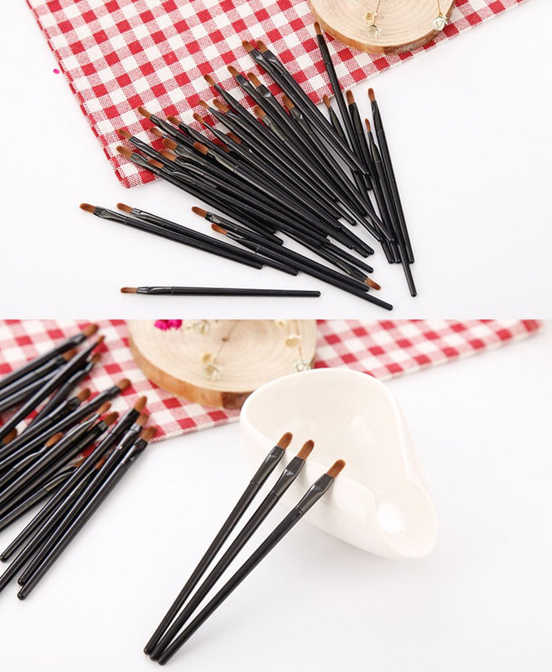 [Australia] - 50 Pieces Lip Brushes, Pro Multifunctional Makeup Brush, Lipstick Gloss Wands Applicator Cosmetic Tool Kits, Black 