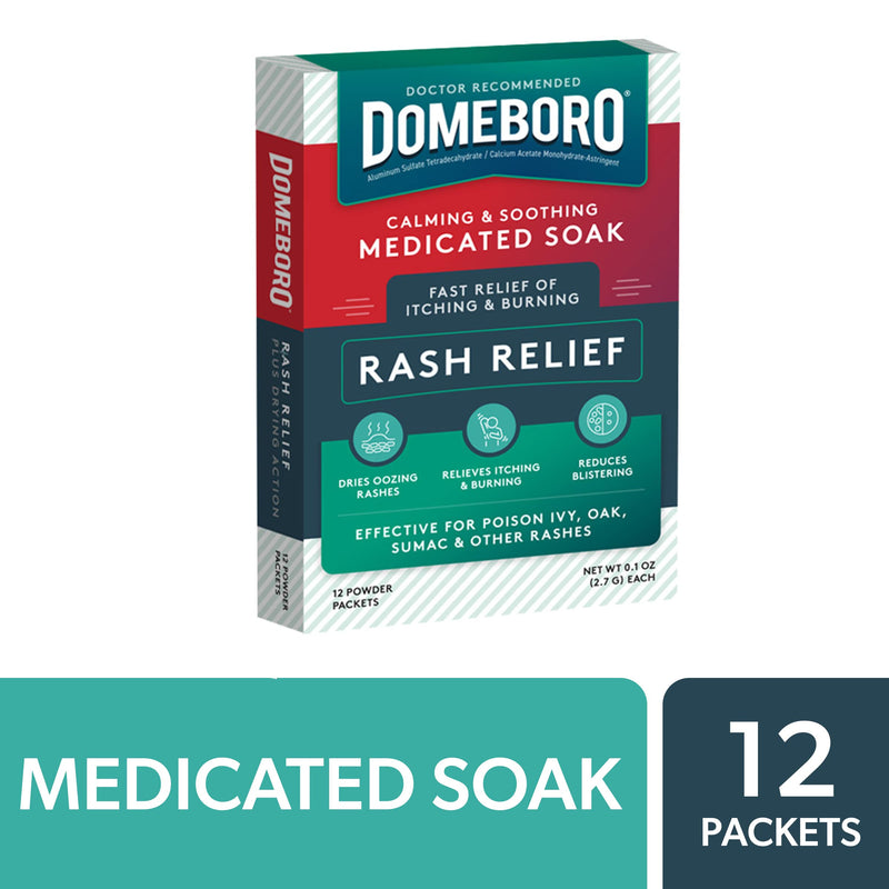 [Australia] - Domeboro Medicated Soak Rash Relief (Burow’s Solution), 12 Count (Pack of 1) - Packaging May Vary 12 Count (Pack of 1) 