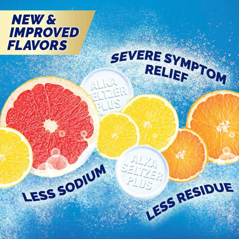 [Australia] - ALKA-SELTZER PLUS Severe Non-Drowsy Cold & Cough PowerFast Fizz Effervescent Tablets, Citrus, 20 Count (Pack of 1) 