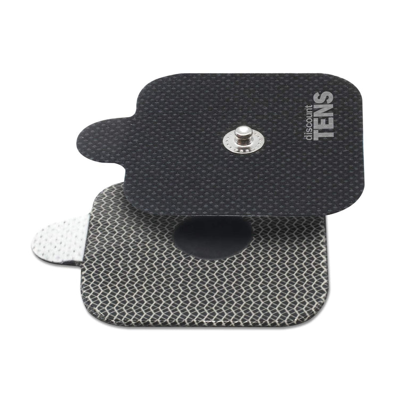 [Australia] - Discount TENS, Compex Easy Snap Compatible TENS Electrodes, 8 Premium Replacement Pads for Compex TENS Units. (2 inch x 2 inch) 2x2 Inch (Pack of 8) 