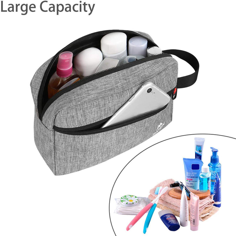 [Australia] - Toiletry Bag for Men (2 Packs), Waterproof Dopp Kit Bathroom Shaving Bag for Toiletries, Small Accessories Small Cosmetics & Makeup Organizer for Traveling 