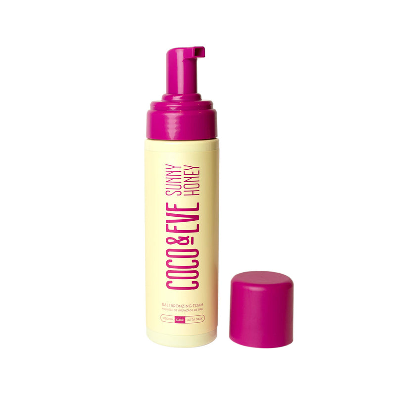 [Australia] - Coco & Eve Sunny Honey Bali Bronzing Self Tanner Mousse - All Natural Sunless Tanning Mousse | Instant Self Tanning Lotion with Bronzer and Skin Moisturizer (Dark) Dark 