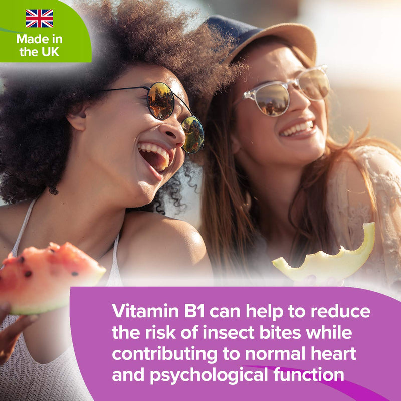 [Australia] - Lindens Vitamin B1 Thiamine Tablets - 100 Pack - for Heart, Immune and Psychological Function & Energy Release - UK Manufacturer, Letterbox Friendly 