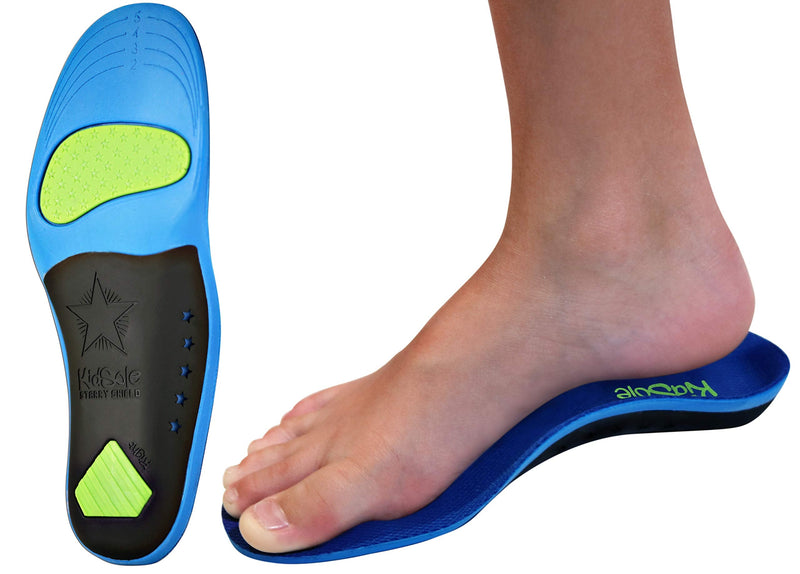 [Australia] - Children's Memory Foam Starry Shield Arch Support Insole for Comfort, Cushion & Arch Support by KidSole ((24 cm) Kids Size 2-6) (24 CM) Kids Size 2-6 