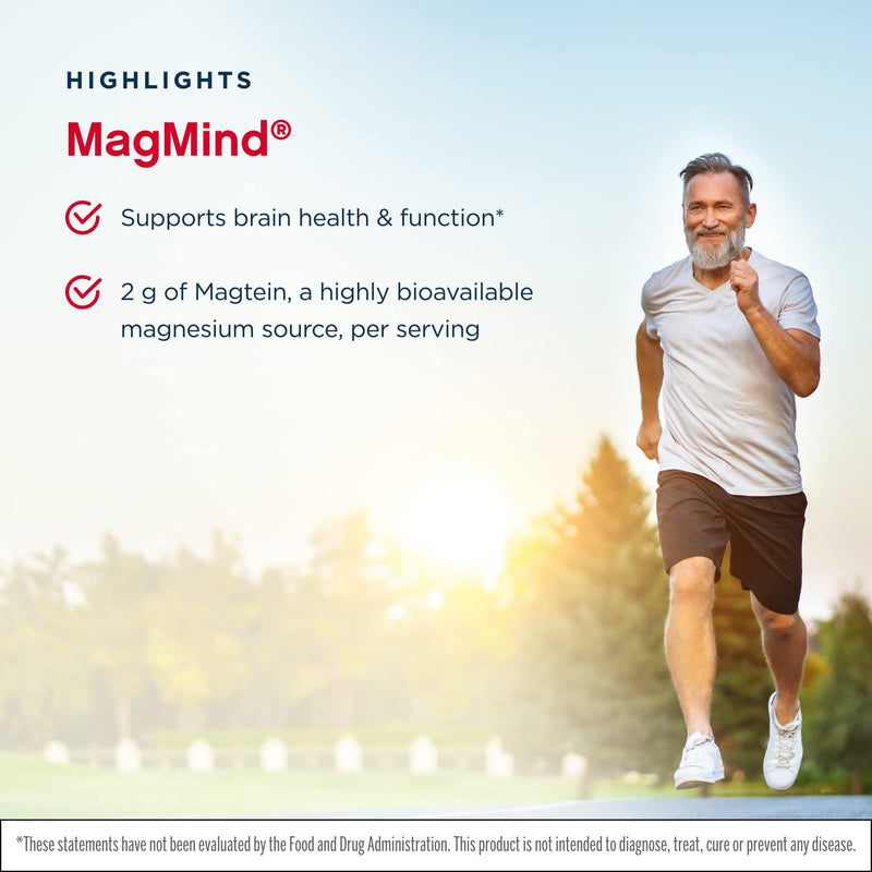 [Australia] - Jarrow Formulas MagMind - 90 Capsules - Includes Magnesium L-Threonate (Magtein) - Supports Brain Health & Function - 30 Servings 90 Count (Pack of 1) 