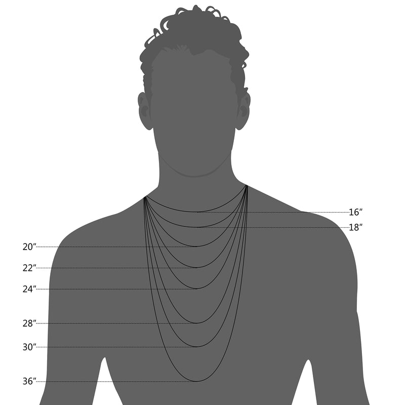 [Australia] - FIBO STEEL 4MM Stainless Steel Twist Rope Chain Necklace for Men Women,16-36 inches 30.0 Inches 