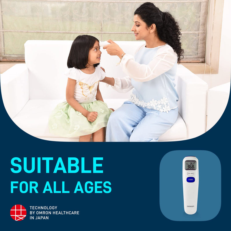[Australia] - Omron Mc-720 Non-Contact Forehead Thermometer 