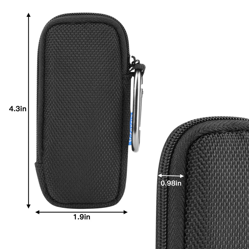 [Australia] - Xxerciz Case for AliveCor Kardia Mobile 6L EKG Device, Protective Travel Case Nylon Protective Cover with Soft Liner, Black 