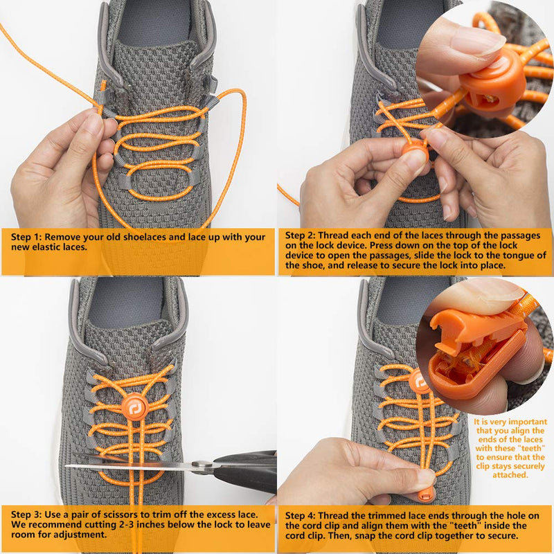 [Australia] - RJ-Sport Elastic Shoelaces with Speed Lacing System for Unique Comfort Fit and Strong Hold Number 002 - Reflective Black. 