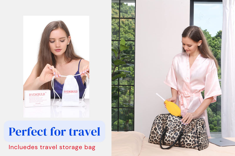 [Australia] - RVDKBULB New Silicone Douche Bag with Storage Bag, Pocket Size - Great for Travel, 24 Fl Oz Capacity, Yellow 