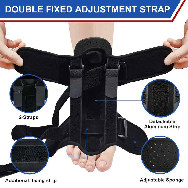 [Australia] - Plantar Fasciitis Night Splint, Turwella 2022 New Upgraded Adjustable Foot Drop Orthotic Brace for Plantar Fasciitis, Arch Foot Pain, Achilles Tendonitis Support for Women, Men (NEW) 