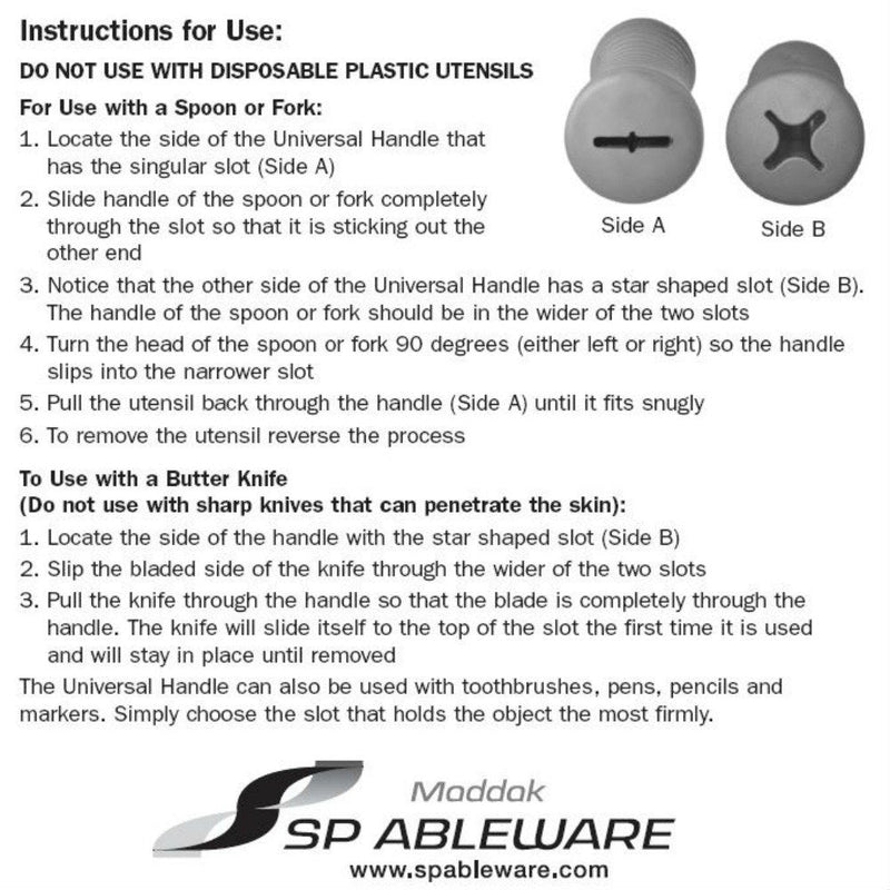 [Australia] - Maddak Universal Built-Up Handle (Pack of 4) (746300000) 