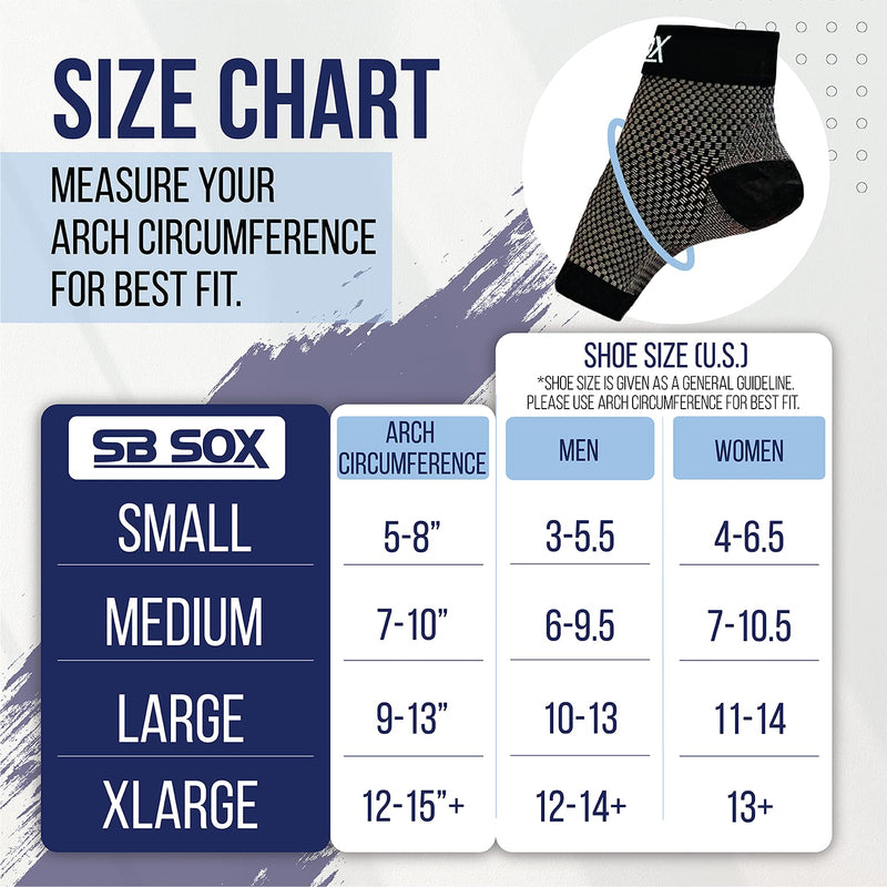 [Australia] - SB SOX Plantar Fasciitis Compression Socks for Women & Men (1 Pair) - Ankle Socks for Plantar Fasciitis Relief, Arch Support, and Foot/Heel Pain for Everyday Use (Black, Small) Black Small (Pack of 1) 