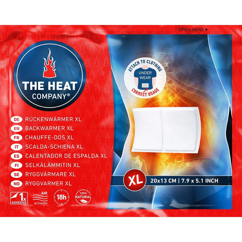 [Australia] - THE HEAT COMPANY Backwarmer XL - EXTRA WARM - Adhesive - Body Warmer XL - 18 Hours Pleasant Warmth - Instant Heat - Air Activated - Purely Natural - 3 Pieces 
