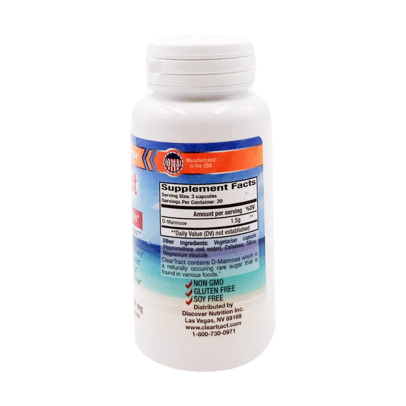 [Australia] - Cleartract D-Mannose Formula Capsules, 500 Mg, 60 Count 